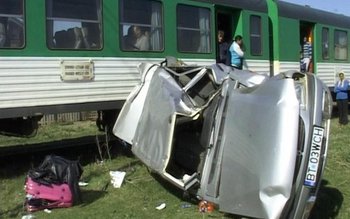 Mașina lovită în plin la …