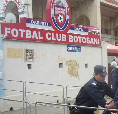 Jandarmii vor asigura ordinea la meciul FC Botoşani-Ceahlăul Piatra Neamţ, de miercuri