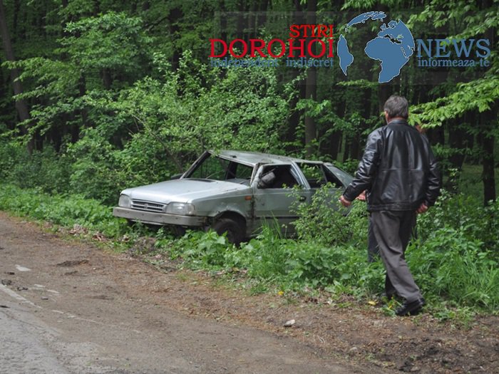 VIDEO | FOTO | Dorohoianca Rodica H. s-a răsturnat cu mașina în pădurea din comuna Brăiești