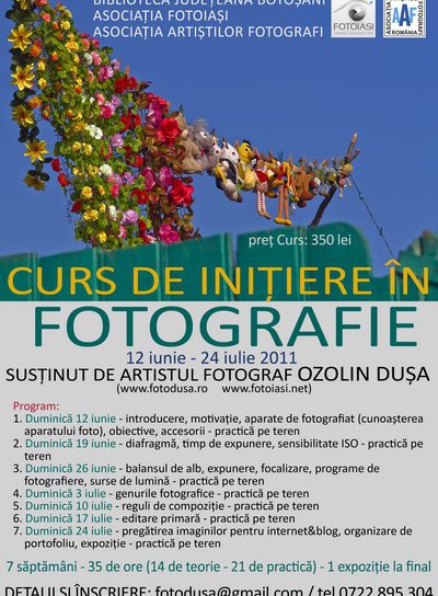 Botoşani | Curs de Iniţiere în Fotografie