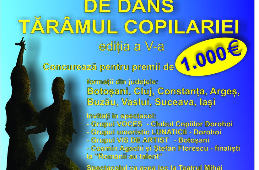 Teatrul Eminescu : Concurs naţional de dans cu premii “Tărâmul copilăriei”