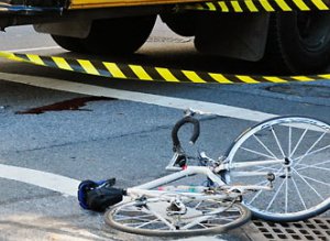 Biciclist accident ușor din cauza …