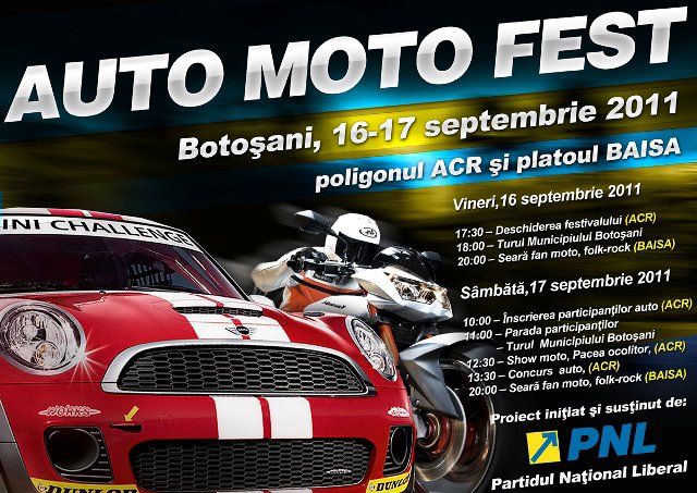 Festivalul Auto Moto Fest are loc la Botoșani