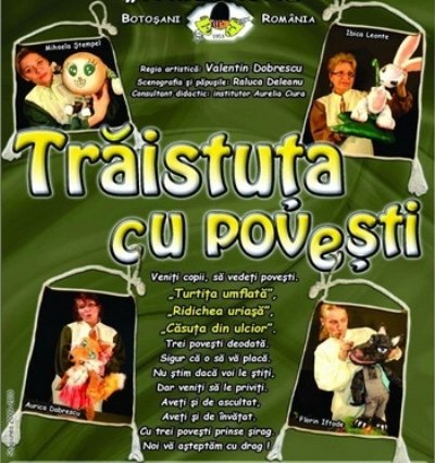 Astăzi pe scena Teatrului Vasilache: Spectacolul Trăistuța cu povești