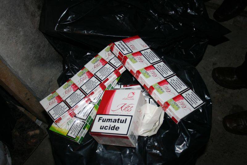 Ţigări de contrabandă confiscate la Botoşani  