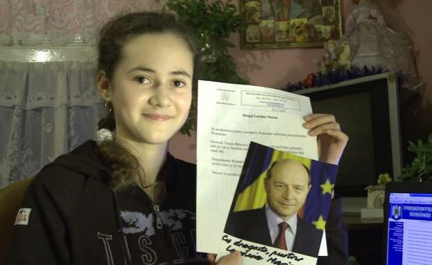 Oniciuc Lavinia Maria Vlasinești Botoșani: Corespondenţă “secretă” cu preşedintele Traian Băsescu
