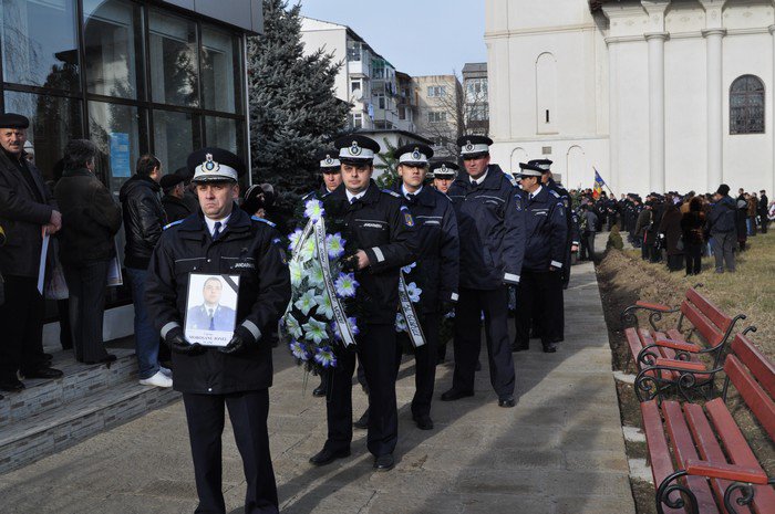 Ionel Moroşanu, jandarmul care a murit la serviciu, înmormântat cu onoruri militare