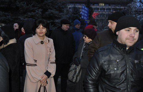 Senatorul Gheorghe Marcu prezent la protestele din piaţa Revoluţiei din Botoşani