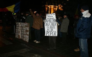 Protest paşnic la Botoşani în …