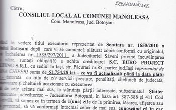 Primăria din Manoleasa este în …