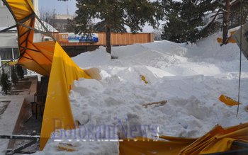 Acoperișul unei terase de pe …