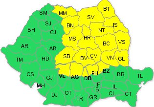 Atenţie! Cod galben de lapoviță …