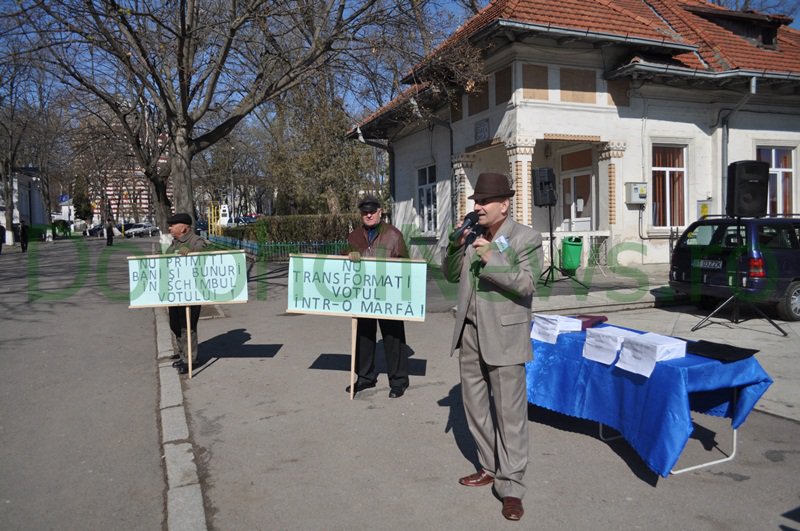 Interes scăzut a cetăţenilor la mitingul organizat de PRM Dorohoi