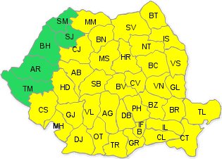 Atenție! Avertizare meteorologică de instabilitate atmosferică accentuată