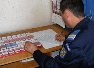 Ţigări confiscate de jandarmi în …