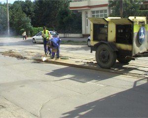 Tramvai deraiat pe strada Primăverii din Botoşani