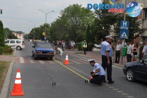 Dorohoi: Femeie accidentată grav pe o trecerea de pietoni pe Bulevardul Victoriei