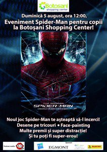 Botoșani Shopping Center: În weekend, eveniment Spider-MAN pentru copii
