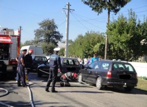 Patru maşini avariate într-un accident …