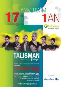 Concert Talisman la aniversarea unui an de Botoşani Shopping Center