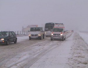 Se circulă în condiții de iarnă pe drumurile din județul Botoșani