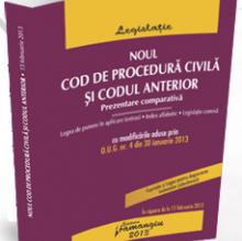 Noul Cod de procedură civilă …