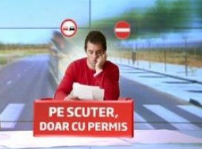 Scuterist prins fără permis de conducere de polițiștii rutieri