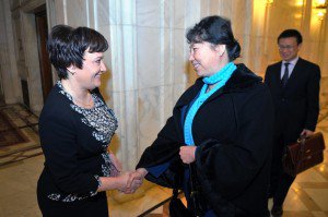 Deputatul Liliana Mincă a primit vizita oficială a unei delegații chineze condusă de ambasadorul Chinei