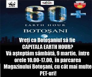 Botoşani, Ploieşti şi Timişoara se întrec pentru titlul Capitala Earth Hour 2013