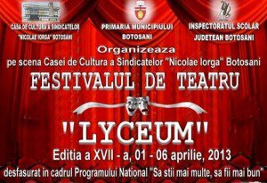 Festivalul concurs de teatru „Lyceum” …