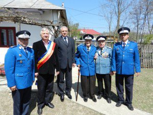 Jandarm în rezervă înaintat în grad la vârsta de 101 ani la Hudești - FOTO