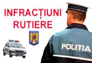 Infracţiuni la regimul rutier, constatate flagrant de către poliţişti           