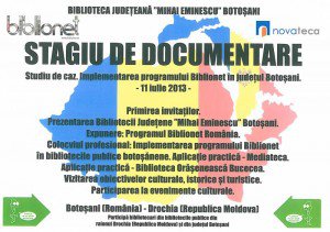 Biblioteca Județeană Botoșani va găzdui un stagiu de documentare. Vezi detalii