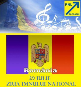 Mesajul Partidul Național Liberal Botoşani cu ocazia Zilei Imnului Național