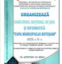 Palatul Copiilor Botoșani organizează „Tabăra …