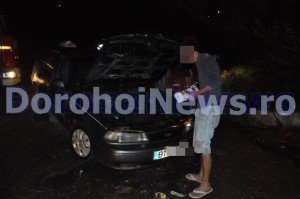 Un autoturism a luat foc …