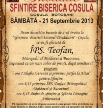 Mitropolitul Teofan va sfinți, sâmbătă, …