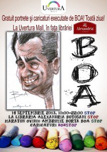 Maraton de caricaturi la Uvertura Mall