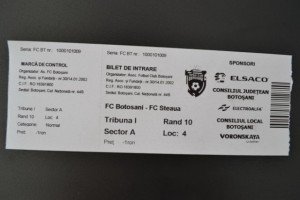 S-au pus în vânzare biletele pentru meciul FC Botoșani – Steaua București