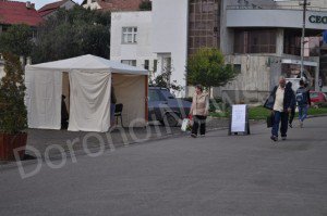 Un cort de colectare a ajutoarelor pentru sinistrați a fost amplasat în centrul municipiului Dorohoi - FOTO