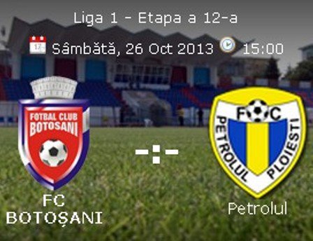 Stadionul Municipal botoșănean găzduiește astăzi meciul FC Botoşani- Petrolul Ploieşti