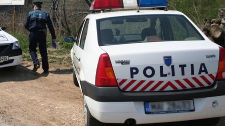 Prinși de polițiști în timp ce încercau să fure o platformă metalică de la ieșirea din localitate