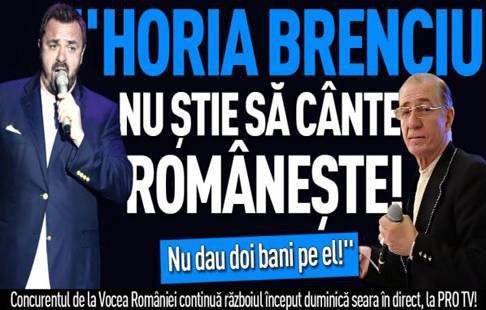 „Horia Brenciu nu știe să cânte românește! Nu dau doi bani pe el!” Vezi ce concurent de la Vocea Romaniei a spus asta