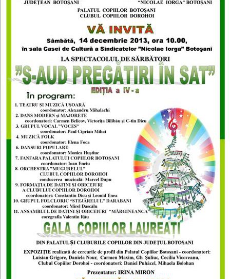 Concert de sărbători „S-aud pregătiri în sat