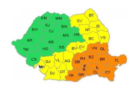 Codul portocaliu de viscol se restrânge. Vezi noua hartă de avertizări