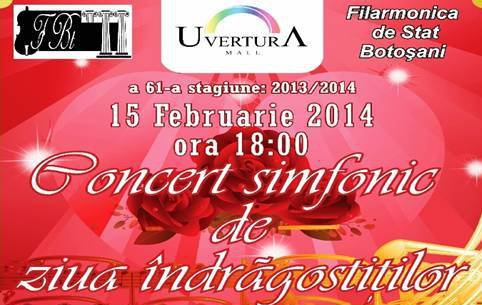 Concert simfonic de Ziua îndrăgostiților la Uvertura Mall