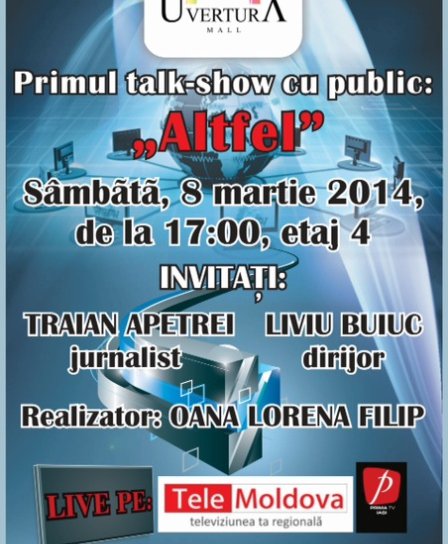 Primul talk show cu public din Botoșani la Uvertura Mall