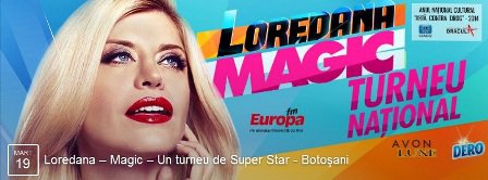 Turneul Loredana „Magic” ajunge miercuri la Casa de Cultura a Sindicatelor Botoșani