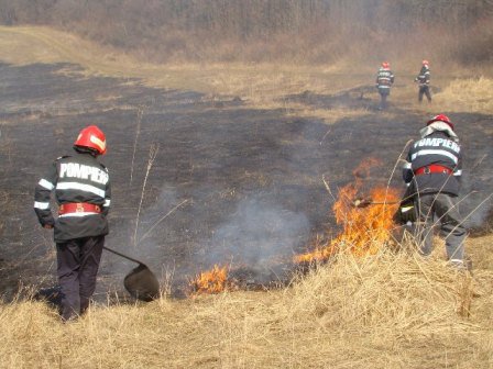 Intervenții dificile ale pompierilor în urma unor focuri scăpate de sub control la Cervicești și alte două localități