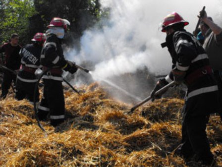 15 tone de furaje distruse în incendii provocate din joacă